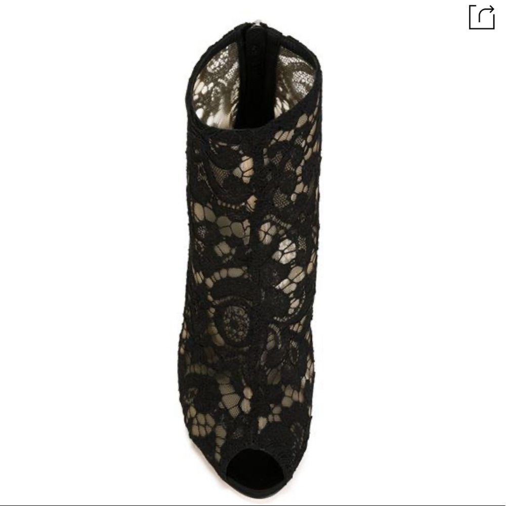 DOLCE & GABBANA FLORAL LACE BOOTIES sz 40 - Picture 4 of 5